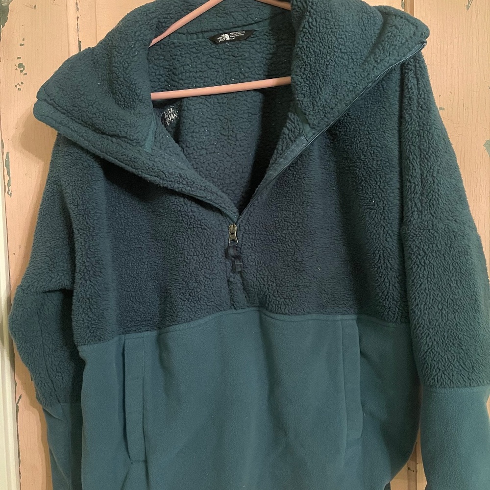 North Face Green Fleece Jacket